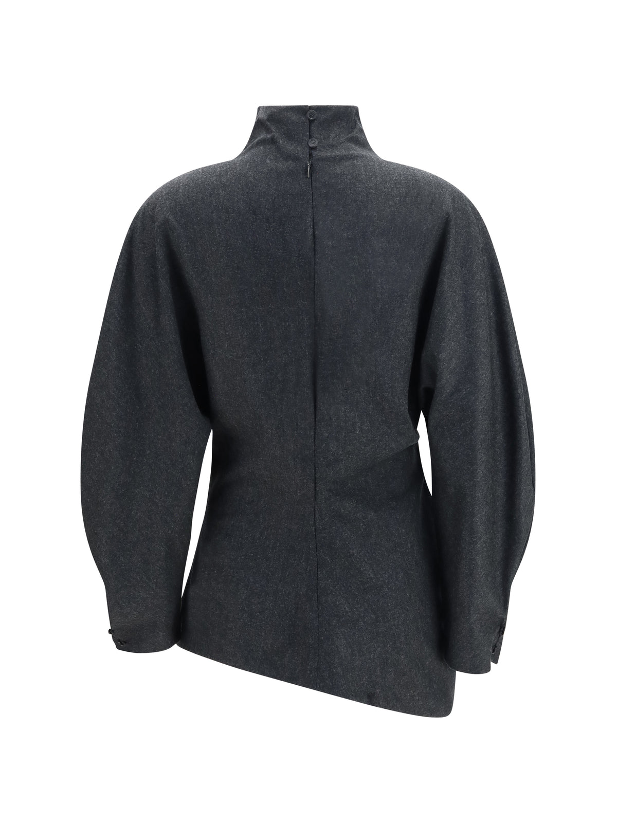 Khaite Harlow wool-cashmere Top - Charcoal