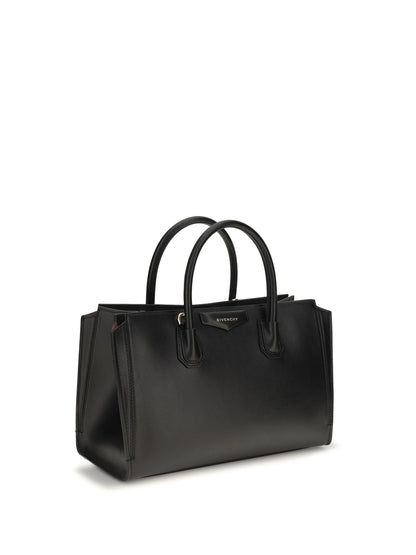 Givenchy Small Antigona Catchall glossy grained leather Handbag - Black