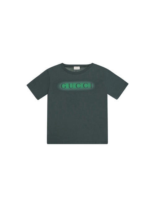 Gucci Printed cotton T-shirt for Boy - Deep Blitz/Mc