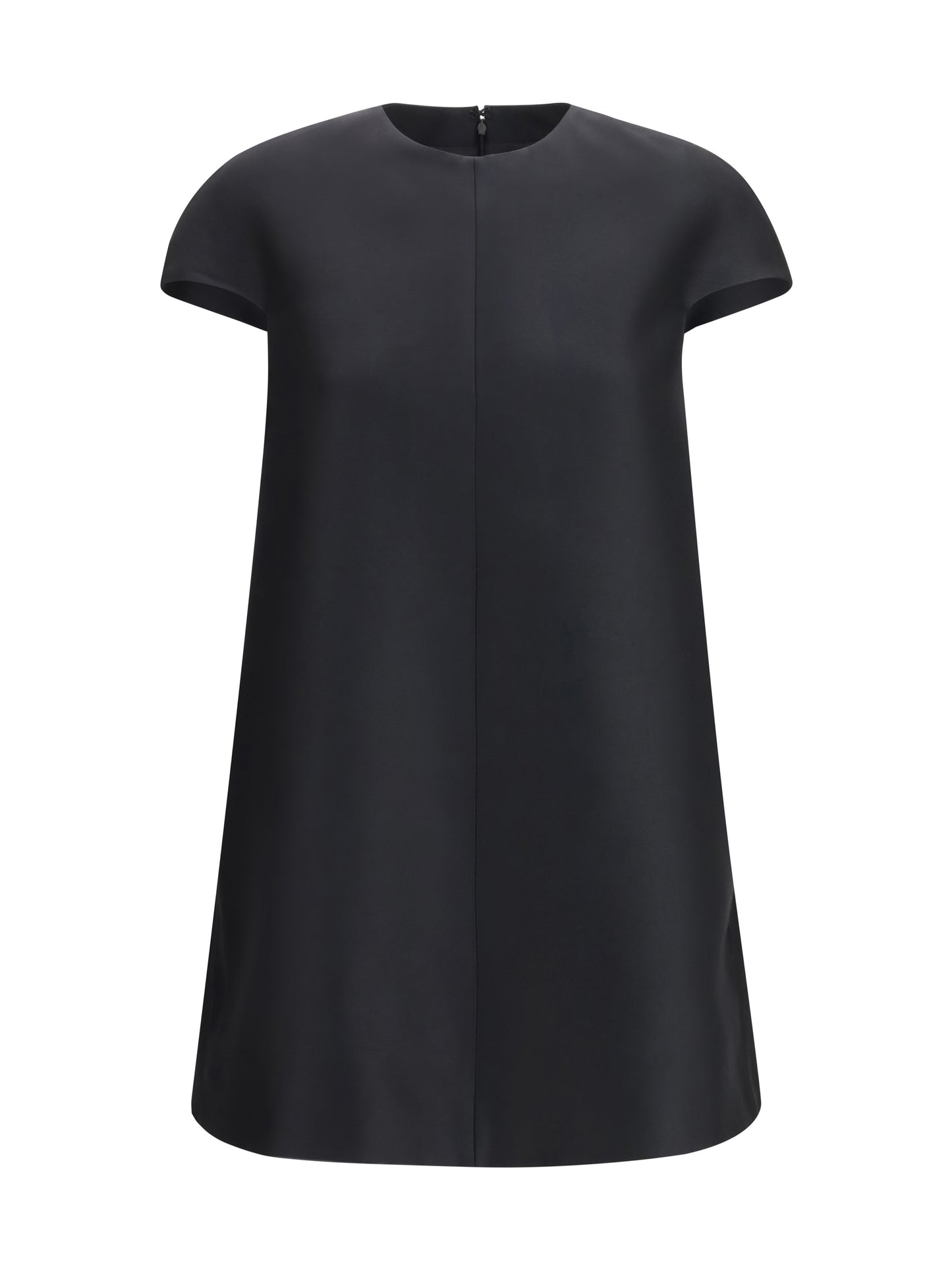 BALENCIAGA Baby doll mini Dress in wool and silk