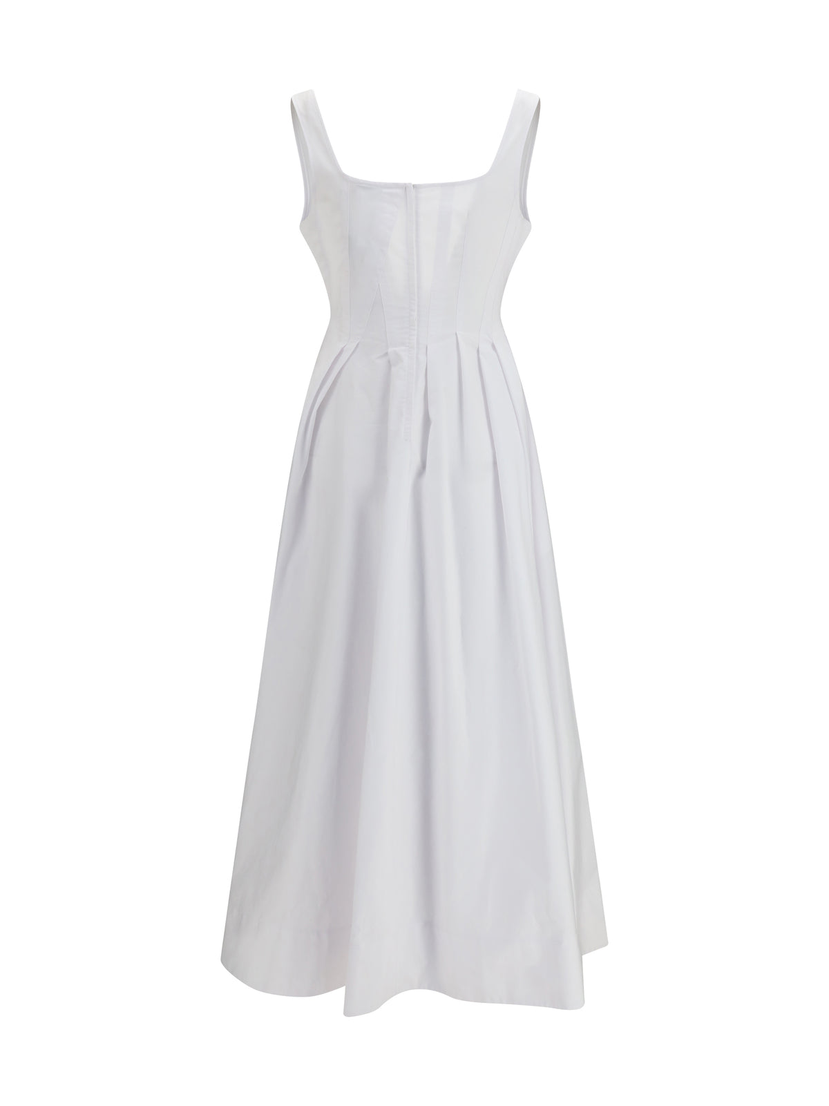Max Mara Sportmax Long Giro Dress - White Ottico