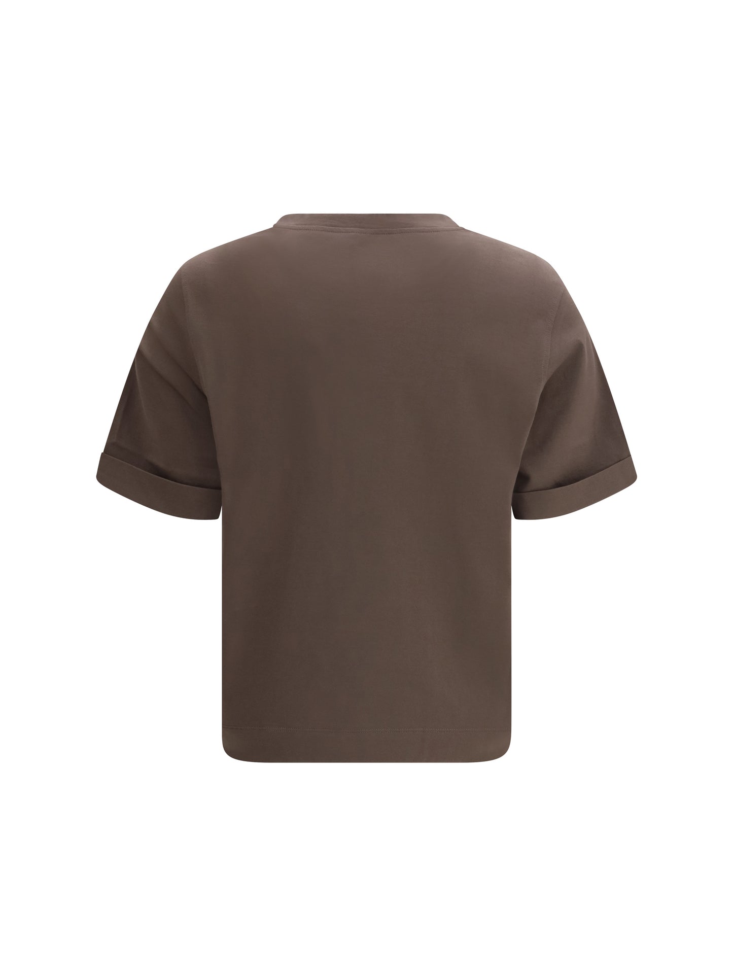 BRUNELLO CUCINELLI Cotton T-shirt with jewel embellishment