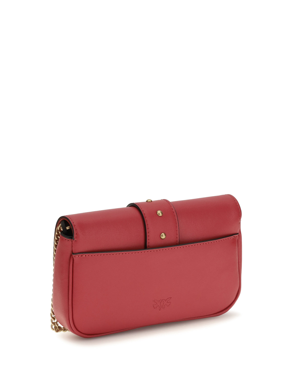 Pinko Love One Shoulder Bag - Red Rio-Antique Gold
