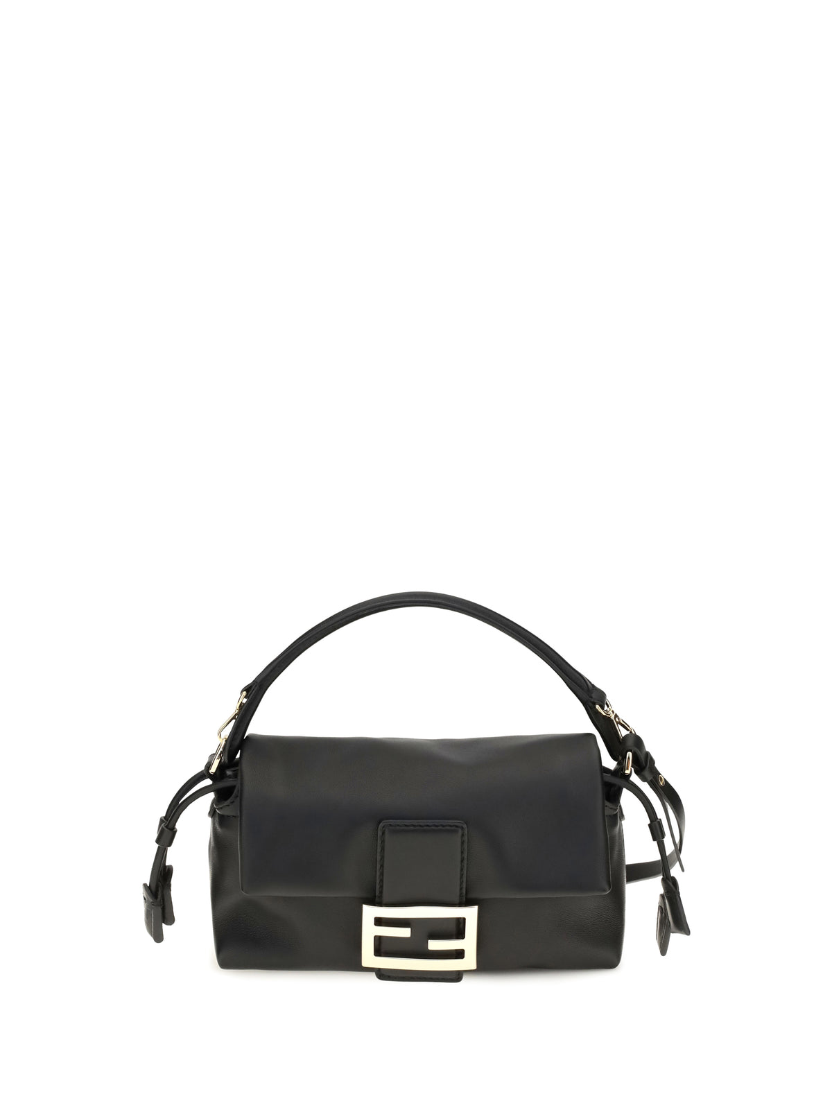 Fendi Small Baguette soft nappa leather Handbag - Black