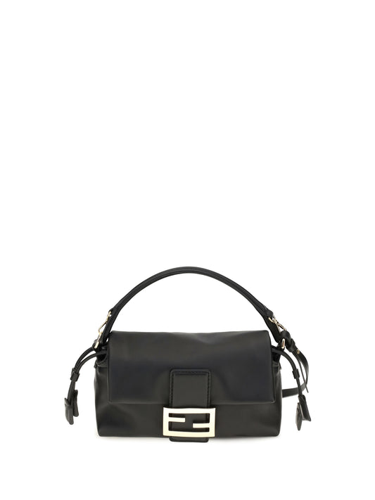 Fendi Small Baguette soft nappa leather Handbag - Black