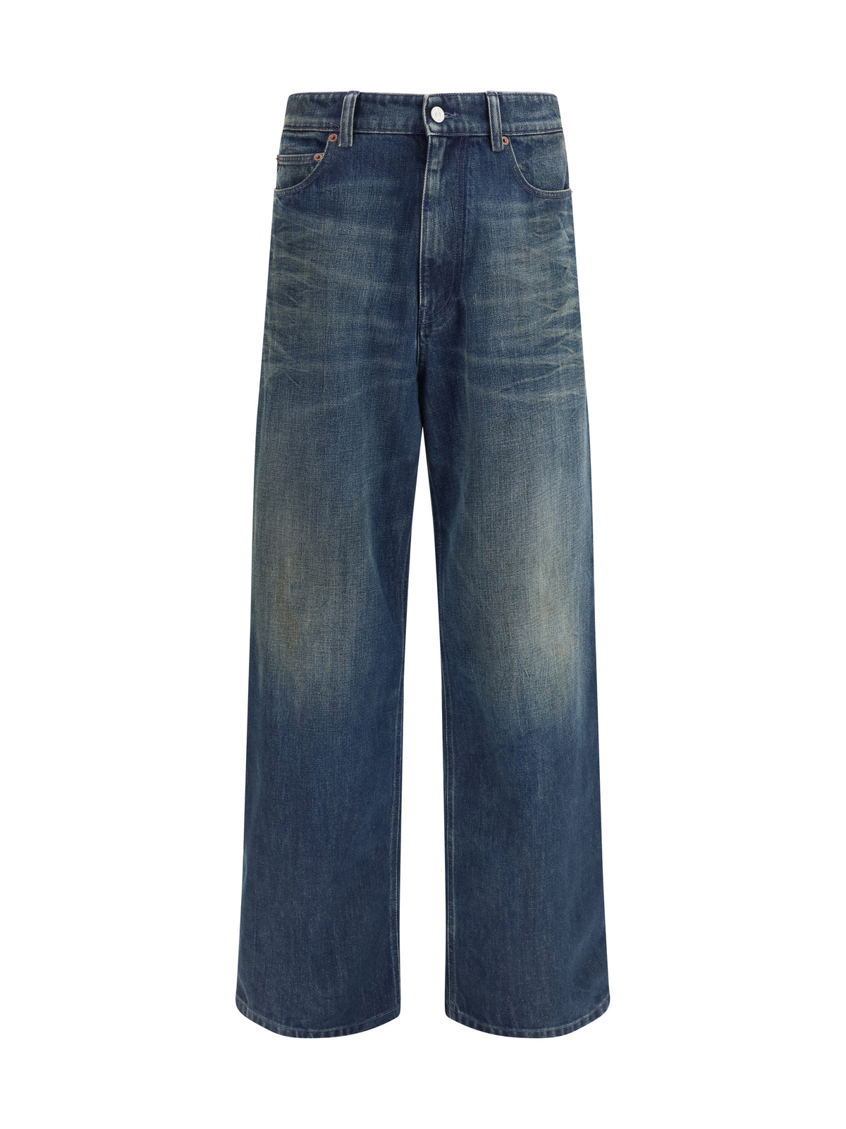 MM6 Maison Margiela Five-pocket Pants with panel design - Dark Blue