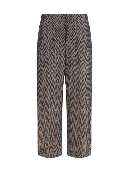 GIORGIO ARMANI Chevron jacquard viscose Pants