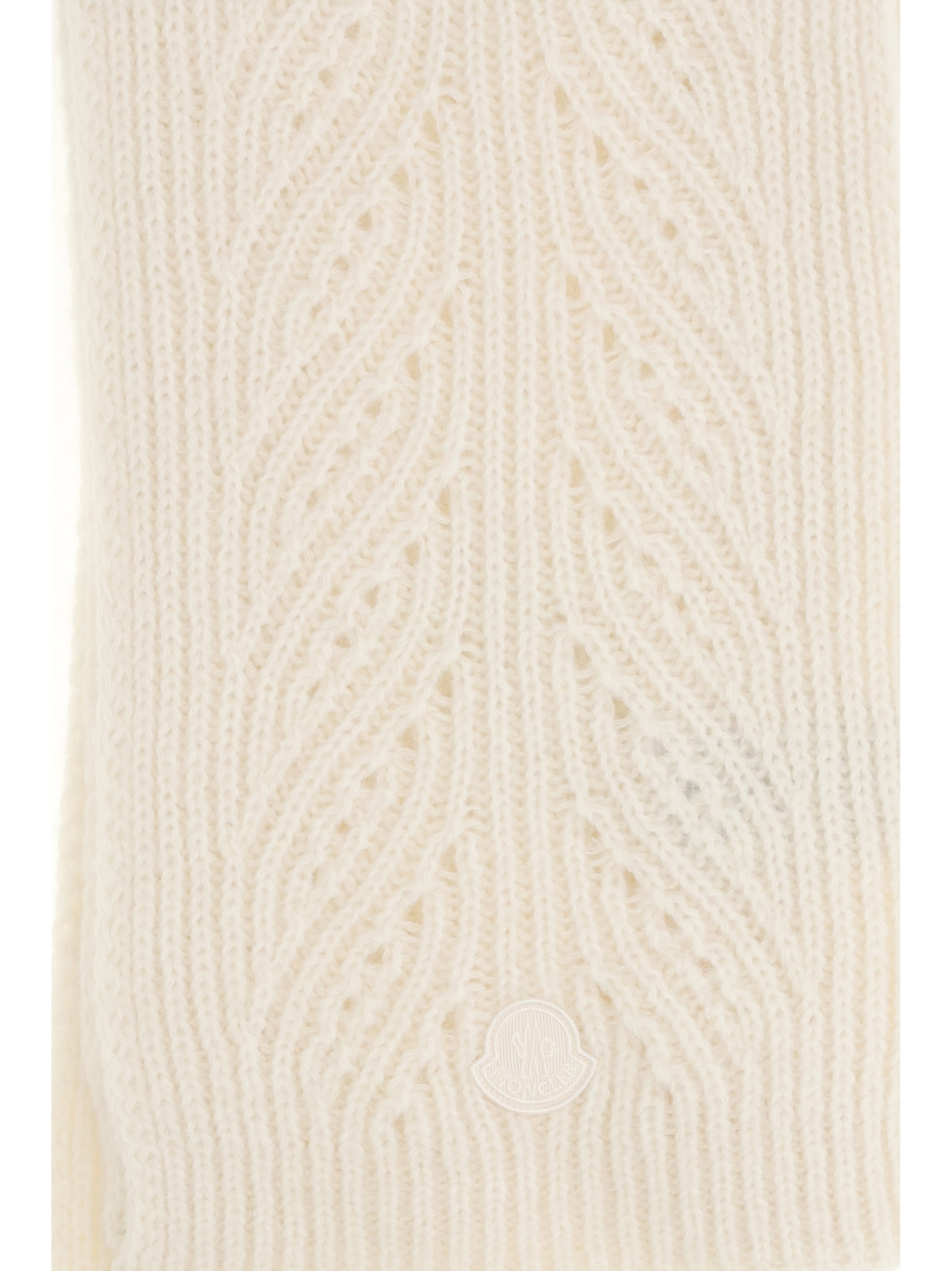 Moncler Tricot alpaca and cashmere-blend Scarf - Natural