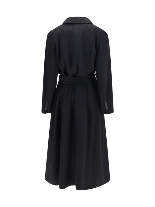 Dolce & Gabbana Long virgin wool Coat - Black