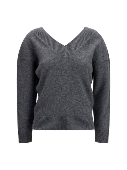 Tom Ford V-Neck Sweater - Light Charcoal