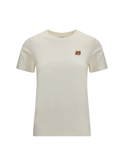 Maison Kitsuné Fox Head Regular T-shirt - Noble Beige