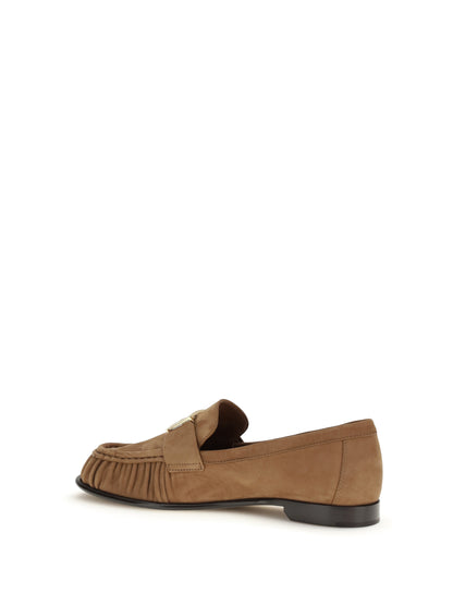 FENDI Suede Loafers