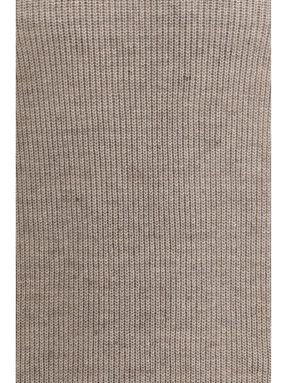 BRUNELLO CUCINELLI Cotton and linen knit T-Shirt