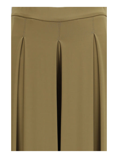 Max Mara Pure Viscose technical jersey Pants - Deserto