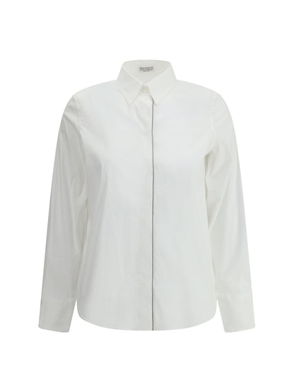 Brunello Cucinelli Shirt with embellishments - White