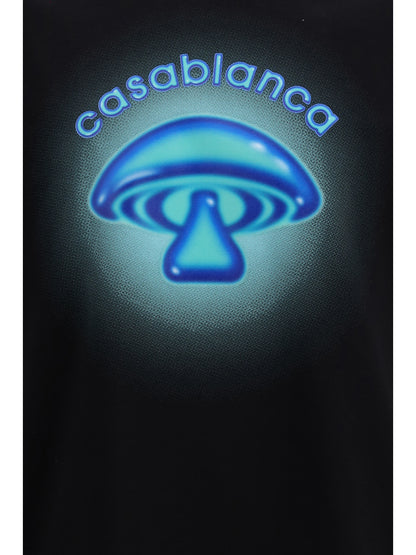 CASABLANCA Airbrush Mushroom print short-sleeve T-shirt