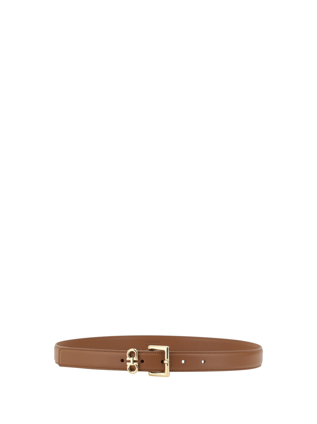 Ferragamo Gancini Belt - Mocha Bisque