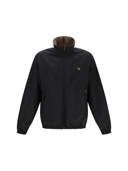 Prada Re-Nylon Down Jacket - Corteccia+Nero