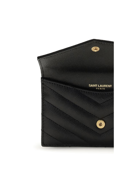SAINT LAURENT Leather Cardholder