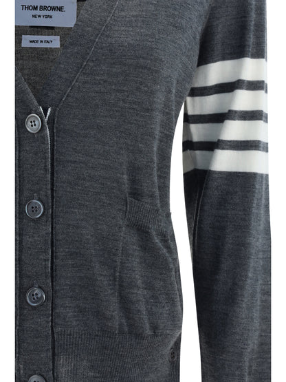 THOM BROWNE Merino Wool Cardigan