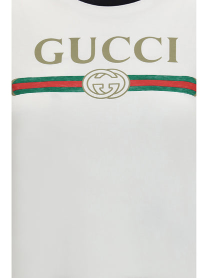 Gucci Printed cotton jersey T-shirt - White/Mc