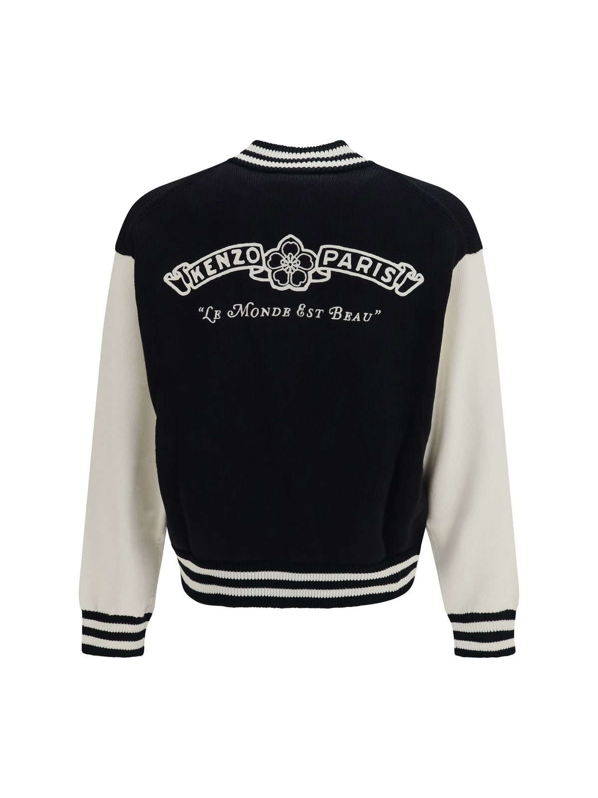 Kenzo Kenzo Paris Emblem Varsity Cardigan - Black