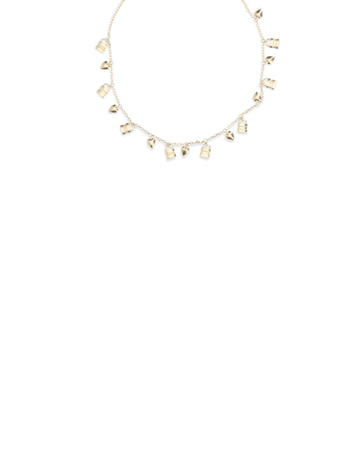 Chloé Mini Paddington Necklace - Vintage Gold
