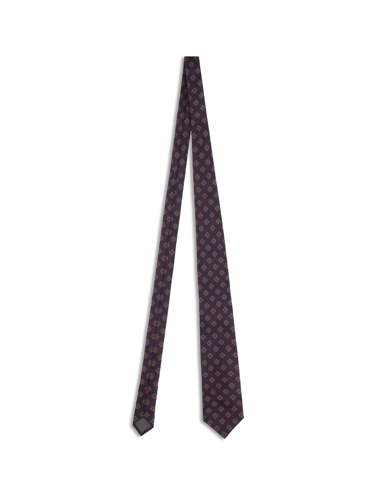 Brunello Cucinelli Geometric silk Tie - Purple