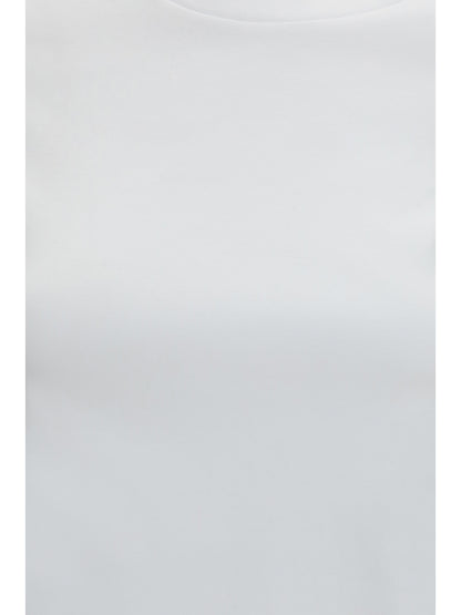 Max Mara Pure Cotton T-shirt - White Ottico