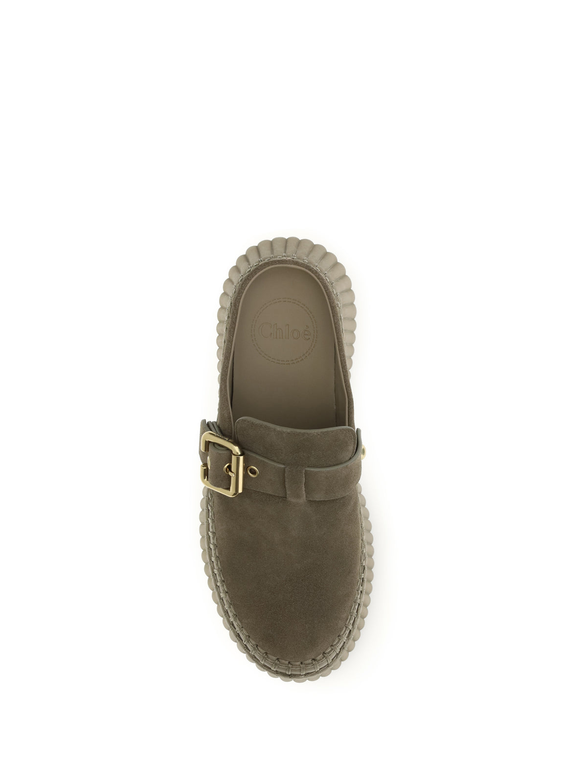 Chloé Nama Sabot - Dusty Khaki