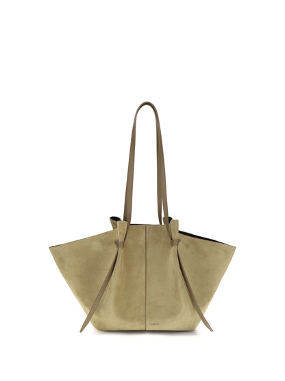 Yuzefi Suede leather Shoulder Bag - Fennel