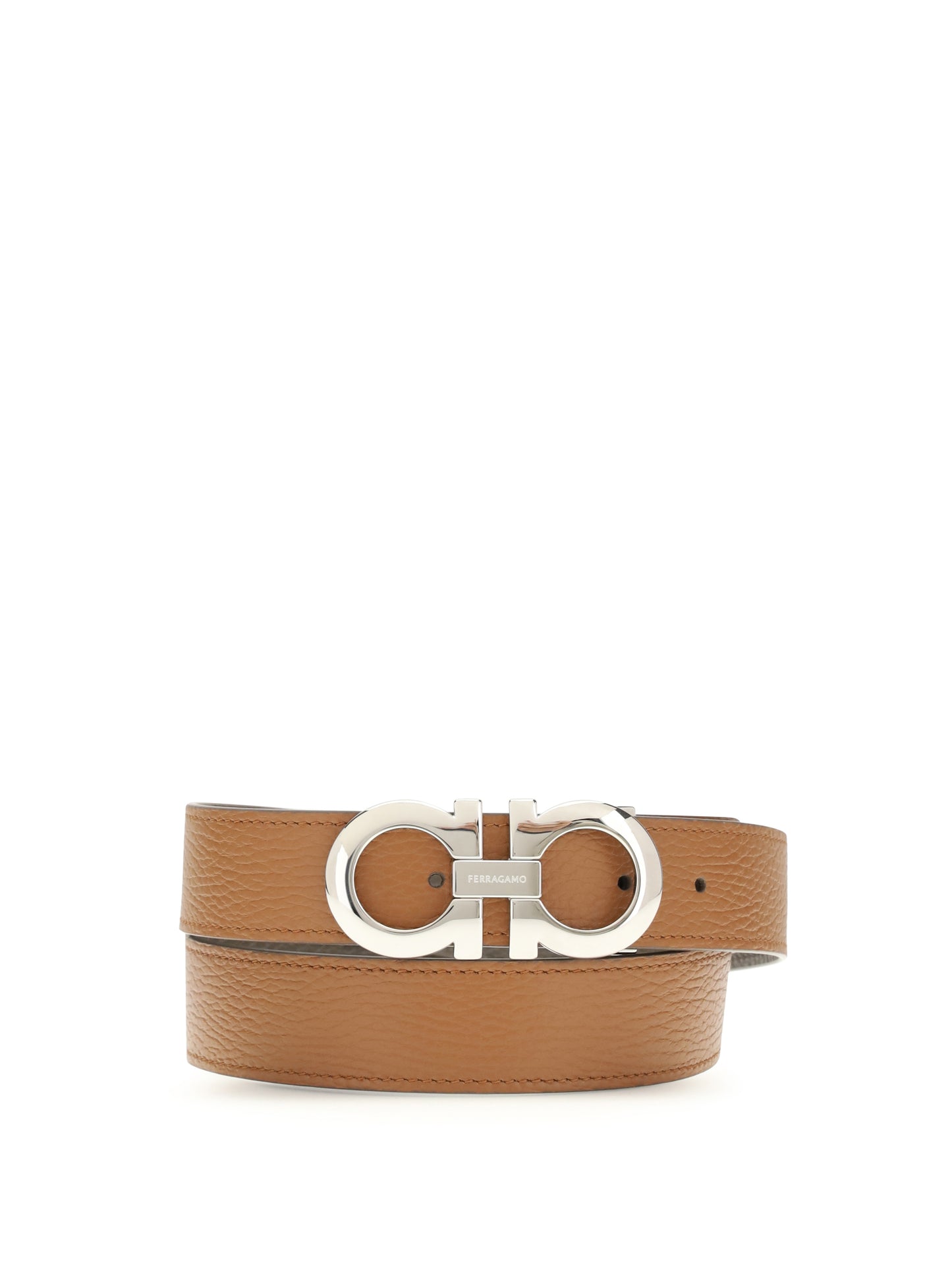 FERRAGAMO Reversible and adjustable Gancini Belt