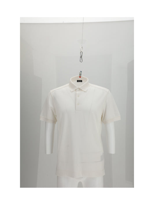 ZEGNA Cotton and silk piqué Polo