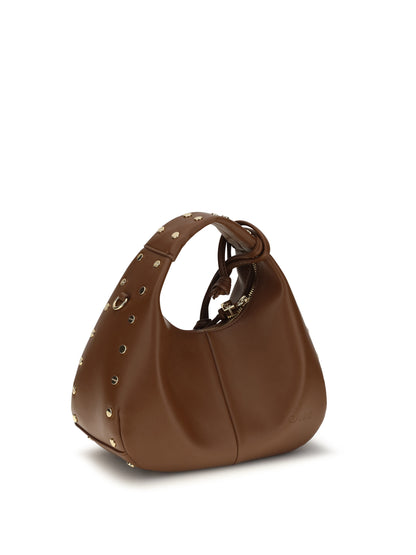 Ganni Mini studded Hobo Handbag - Sorrel Horse