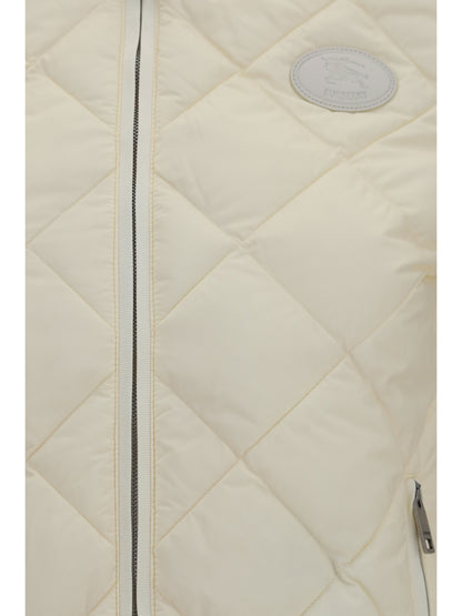 Burberry Quilted knit Cardigan - Ceramic White