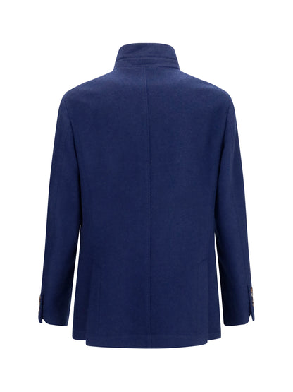 Brunello Cucinelli Cashmere Jacket - Ocean Blue