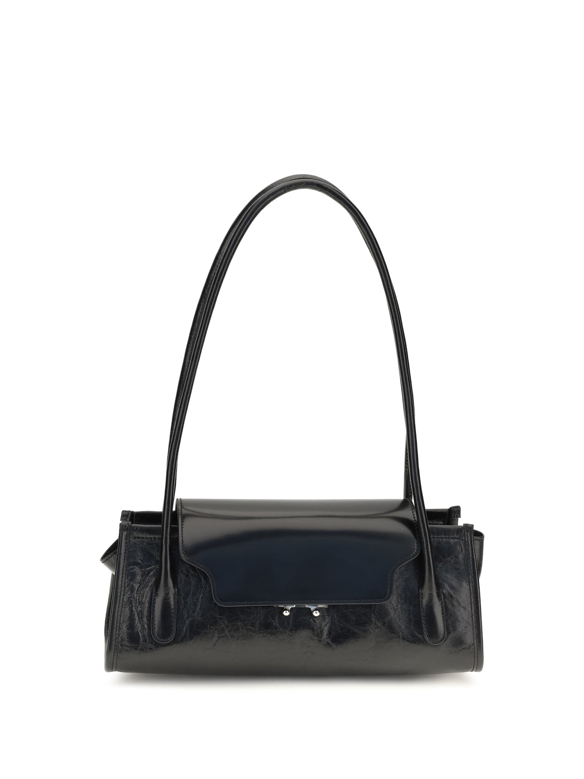 Marni Trunkette leather Shoulder Bag - Black