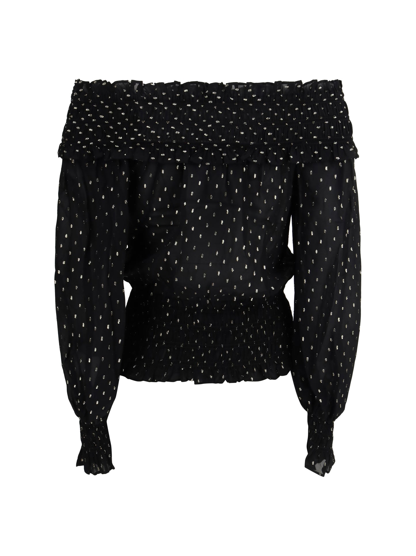 SELF-PORTRAIT Off-the-shoulder chiffon Top