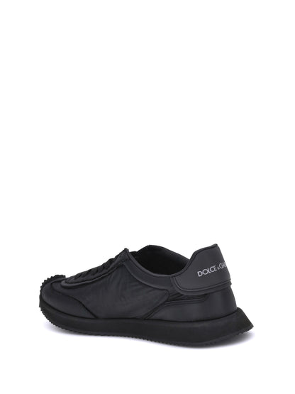 Dolce & Gabbana Leather Sneakers - Black