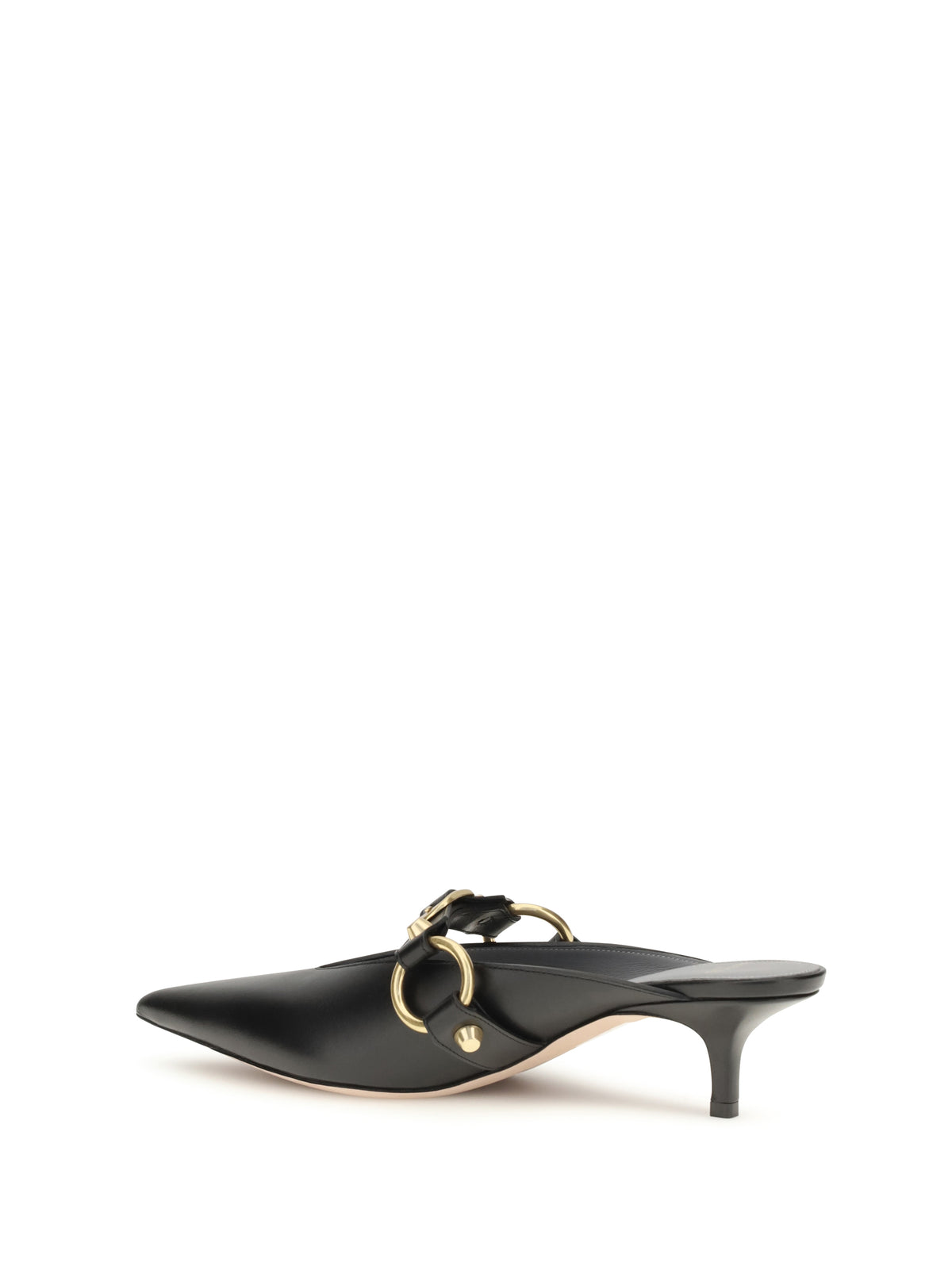 Balenciaga City Mules - Black/Gold