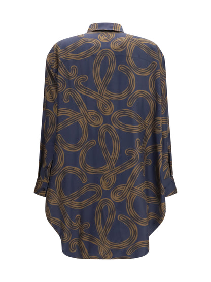 LOEWE Lightweight printed silk twill Shirt