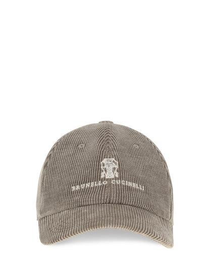 Brunello Cucinelli Ribbed Baseball Cap - Granite