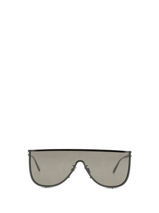 AlaïA Mask Sunglasses - Black-Black-Grey
