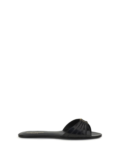 SAINT LAURENT Babylone leather Sandals
