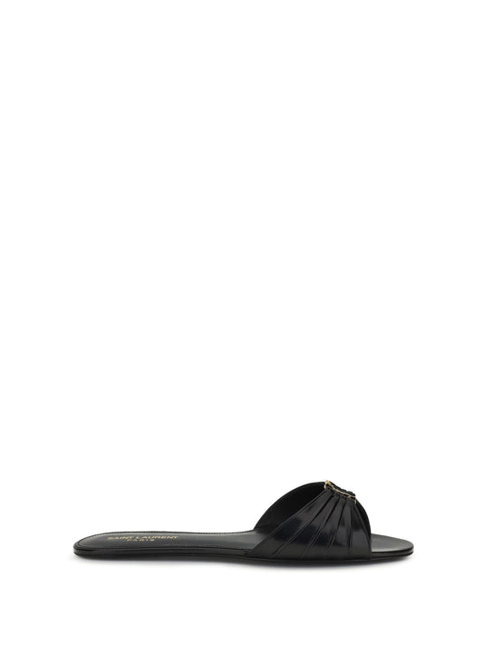 SAINT LAURENT Babylone leather Sandals