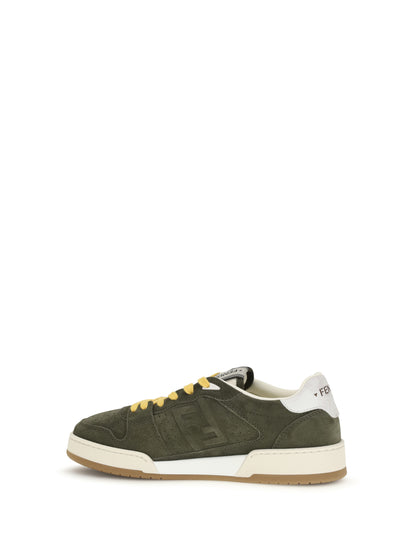Fendi Match suede Sneakers - Muschio+Whi Marr.Sc