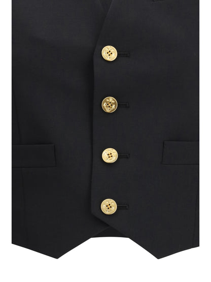 Sacai Twill Vest - Black