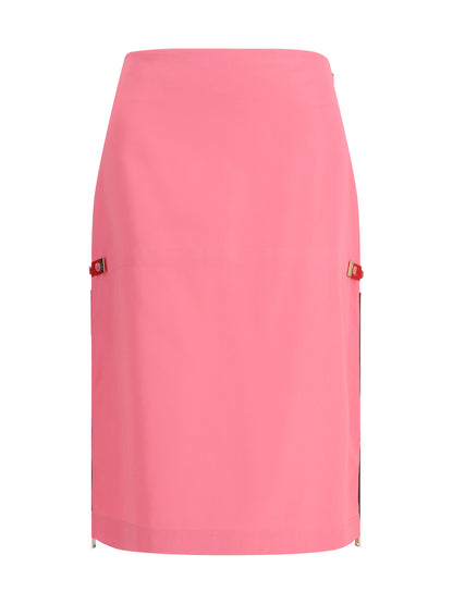 FENDI Midi Skirt with zip detailing and elasticated waist