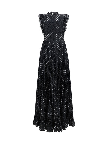 SELF-PORTRAIT Polka dot long Dress