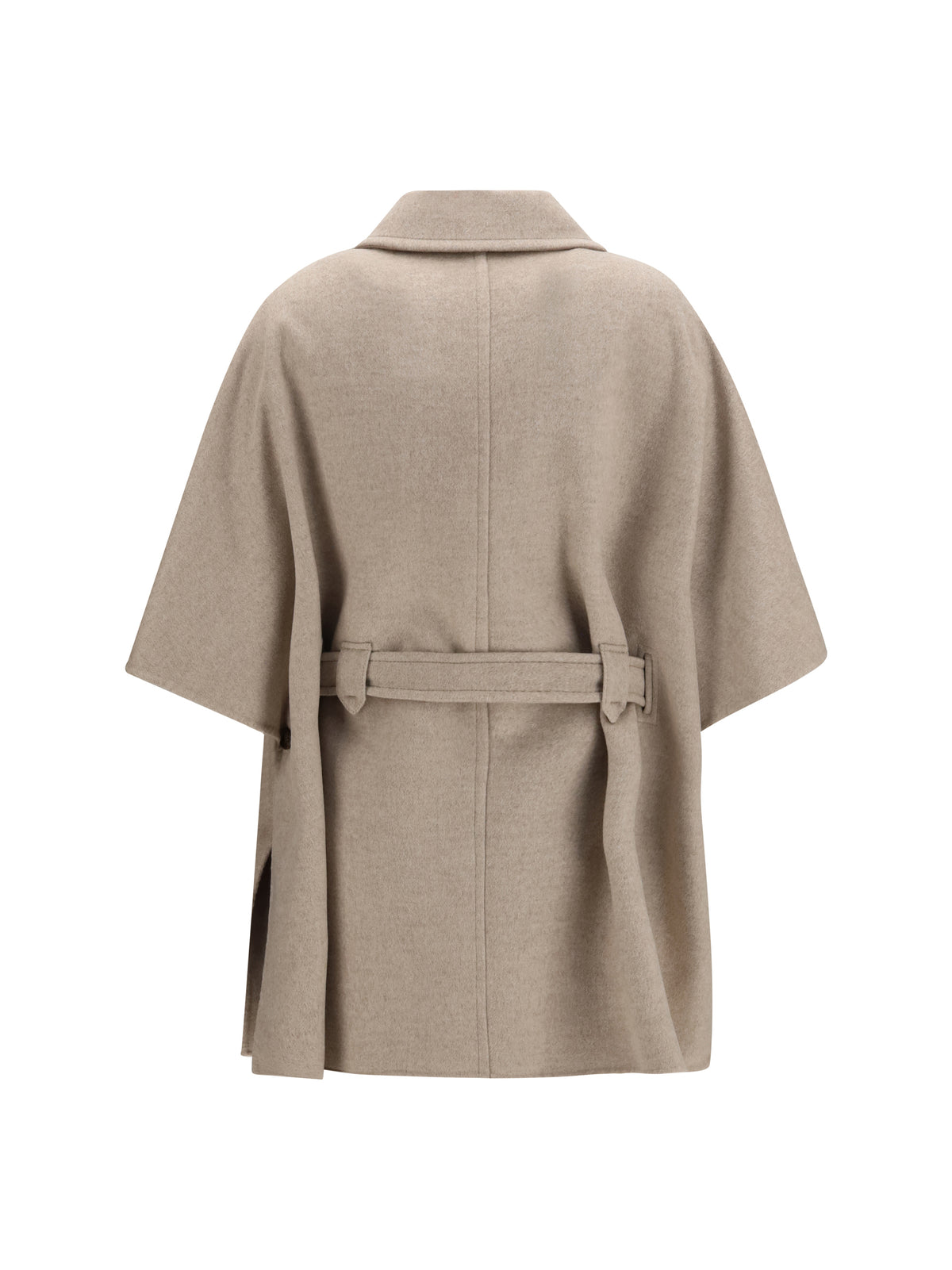 Max Mara Nettare cashmere Cape with belt - Roccia